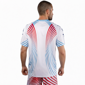 Ensemble de tenue de boxe MMA à séchage rapide, maillot de sport à manches courtes, shorts, équipement d'entraînement, vêtements de combat en polyester - Product Image 1