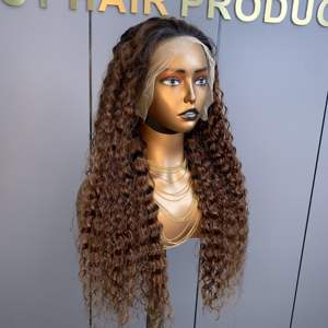 <span class=keywords><strong>Parrucca</strong></span> anteriore in pizzo Color castagna #4 riccia 13x4 100% capelli umani HD pizzo frontale <span class=keywords><strong>parrucca</strong></span> 4x4 con chiusura in pizzo <span class=keywords><strong>parrucca</strong></span> capelli umani - Product Image 5