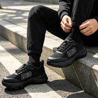 Chaussures de sport décontractées pour hommes, style marche, respirantes, avec bande élastique, personnalisables avec logo d'usine