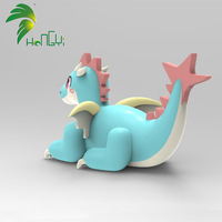 2024 Hongyi nouveau Design gonflable copain Dragon grinçant jouet de piscine personnalisé avec sph