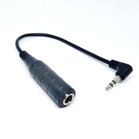 Câble audio stéréo adaptateur casque 3.5mm TRS mâle vers 6.35mm TRS femelle