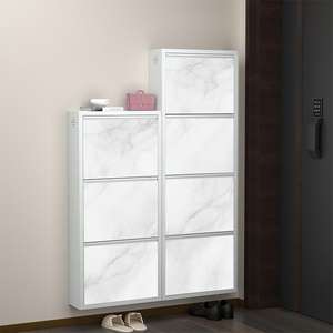 Étagère à <span class=keywords><strong>chaussures</strong></span> murale moderne en métal personnalisée multicouche gain de place armoire de rangement de <span class=keywords><strong>chaussures</strong></span> durable pour la maison salon utilisation - Product Image 6