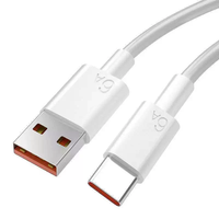 Cable de Carga Rápida USB-C de 1m 6A con Cubierta de TPE, Cable de Datos de Alta Velocidad USB 2.0 para Cargadores de Teléfono, Precio de Fábrica
