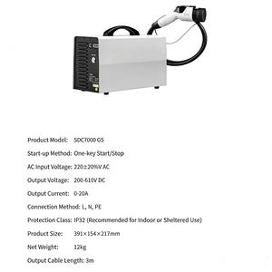 Stazione di Ricarica Mobile a Ricarica Rapida <span class=keywords><strong>DC</strong></span> 7KW 21KW 31KW, Colonnina di Ricarica Veloce Portatile per Auto Elettriche a Uso Domestico - Product Image 2