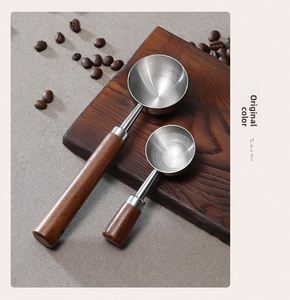 Cuchara Medidora de Acero Inoxidable 304 con Mango de Madera de Nogal de 15 ml/30 ml, Utensilio de Cocina para Repostería y Café - Product Image 2