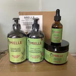 Melhor preço Orgânicos alecrim hortelã shampoo condicionador cabelo máscara óleo de cabelo Mielle produtos de cabelo