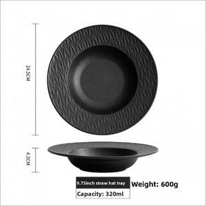 จานซอสปลาดำมิงซี อาหารตะวันออก จานซูชิอื่นๆ จานบุฟเฟ่ต์ เค้ก จานเซรามิกสีสันสดใส ภาชนะเซรามิกสำหรับอาหารค่ำ - Product Image 6