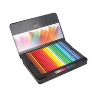 LISI Jeu de crayons de couleur Vibrant pour adultes 24/36/48/72/120 Pack Oil-Based 3.8mm Soft Core Tin Box for Blending