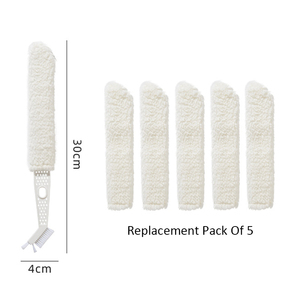 <b>Plastic</b> Household Crevice Brush Air Conditioning and <b>Blinds</b> Cleaning Tool with Removable Washable Dusting Brushes - Product Image 5