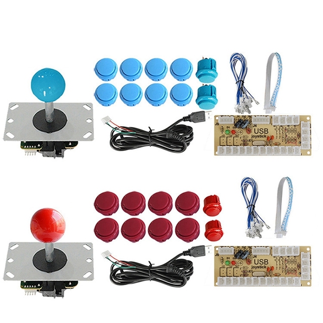 Original Accessory Kit Parts USB Encoder Push Buttons PC Joystick Game Controller for Arcade Game