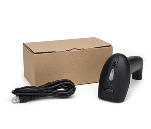 Lecteur de codes QR portable haute performance avec lumières LED USB, pour magasins et vente au détail, prise en charge des codes-barres filaires 1D/2D, numérisation d'images, en stock - Product Image 1