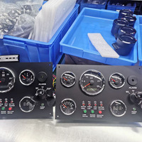 Compteur de régime moteur 5-en-1 numérique marin IP67 pour bateau, yacht – Jauge de remplacement pour tableau de bord marin (carburant, température, tension)