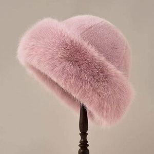 Gorro de Punto Grueso y Cálido de Invierno Unisex, Imitación de Piel Acrílica, Estilo Moderno, de Alta Calidad, para Viajes, Playa y Negocios - Product Image 5