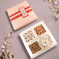 Logo personnalisé Boîte d'emballage exquis Boîte en papier de qualité alimentaire Emballage de noix adapté aux bonbons Biscuits Donuts Autres collations