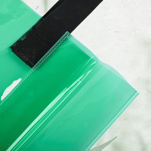 Fourre-tout d'épicerie réutilisable avec poignée en PVC personnalisée thermoscellée pour emballage de vente au détail, voyage, usage quotidien - Product Image 6