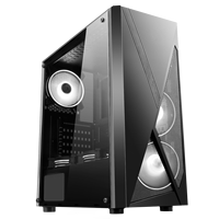 Toran SAMA — boîtier pour ordinateur, excellente coque atx avec panneau avant en verre trempé, tour de pc