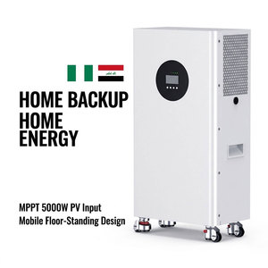 แบตเตอรี่สำรองพลังงานบ้าน 8kWh 51.2V LiFePO4 พร้อมจอ LCD ในตัว ระบบจัดการแบตเตอรี่ (BMS) รองรับ CAN RS485 RS232 รับผลิตแบบ OEM แบรนด์ส่วนตัว แบตเตอรี่โซลาร์ออลอินวัน - Product Image 1