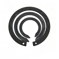OST 13941-86 125mm Large External Circlip Spring Steel Retaining Ring with 46-54HRC Hardness and Black Finish for Shaft