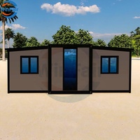 Maisons modulaires préfabriquées en acier extensibles WinFair Bastone Mobile, maison conteneur 2 chambres, prix villa préfabriquée avec salle de bain