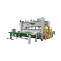 Presse à chaud électrique à huile thermique à cycle court entièrement automatique Vario pour la production de contreplaqué, utilisée pour les portes, les pompes, le placage de bois