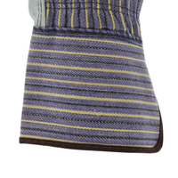 Sarung Tangan Las Kulit dengan Pelindung Telapak Tangan dari Benang Aramid Tahan Api CE EN388 4133, Dilengkapi Perlindungan Terhadap Percikan Logam Cair