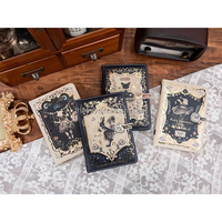 Carnet en cuir rigide A6 vintage Pan's Labyrinth avec reliure spirale, style imprimé, cadeau pour organisateur/planificateur