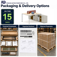 Bureau d'ordinateur exécutif moderne en bois avec rangement, poste de travail multifonctionnel pour la maison et l'hôtel
