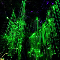 Decoración de Árboles para Exteriores con Luz de Fibra Óptica RGB que Cambia de Color, Resistente al Agua IP65, para Iluminación de Navidad, Festivales, Jardines y Plazas