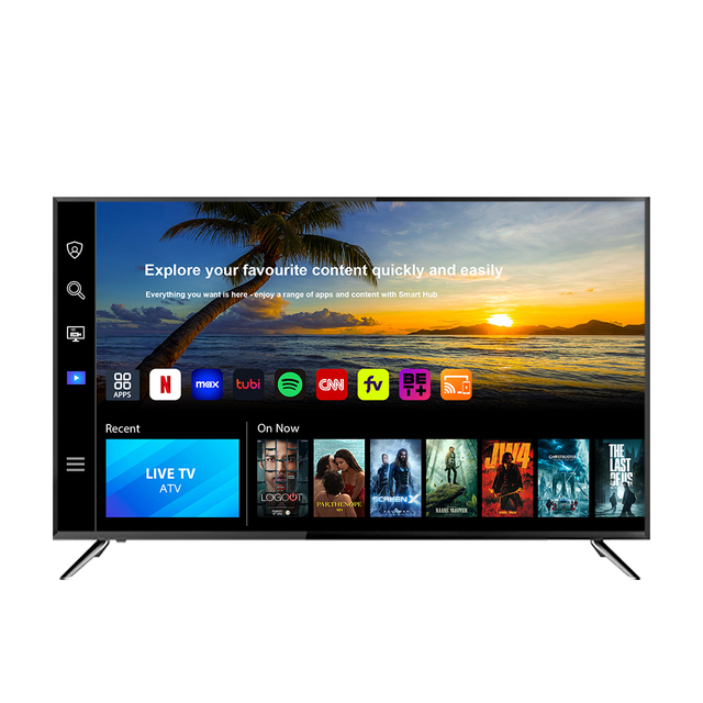 Accept Custom 4K Android Flat Screen TV Smart 32 40 50 55 65 75 43 Inch Smart TV Televisions Smart Tvs