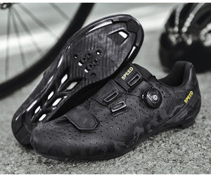 Zapatillas de Ciclismo de Montaña para Hombre, Diseño Nuevo de Fábrica, Antideslizantes, Multifuncionales, con Suela de Goma y Parte Superior de Cuero Genuino - Product Image 2