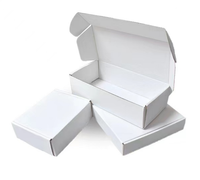 Boîte d'expédition en carton ondulé personnalisée avec pelliculage mat, matériaux recyclés pour chaussures et cosmétiques, design gaufré pour chaussures