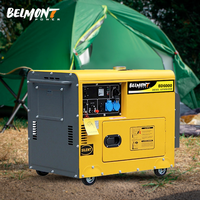 220V 380V 110V 5KVA 15KVA 4.5KW 4.6KW 5KW 5.5KW 6KW 6.5KW Tragbares Schweißen Silent Power Diesel Generator zu verkaufen