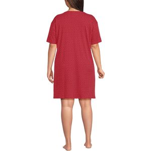 FOXA Camisón entrelazado para mujer, manga corta, por encima de la rodilla, ropa de dormir de punto suave - Product Image 2