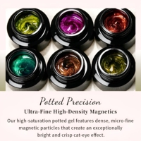 Vernis à ongles UV LED magnétique 9D effet œil de chat scintillant en pot, sans HEMA, pour salon de manucure et DIY, marque privée usine