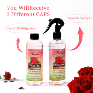 Spray hydratant et rafraîchissant pour les soins des cheveux et l'entretien des locks - Hydratant pour le cuir chevelu à l'eau de rose, huile de ricin - Product Image 3