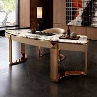 Ensemble table et chaises de thé en pierre de style italien Kelly Moment, luxe léger, moderne et minimaliste, station de thé Kung Fu tout-en-un pour bureau