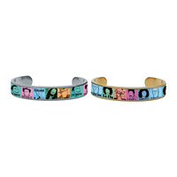 Ouvert Plaqué Poignet Main Bijoux En Gros Mode Bracelet En Cuir Sublimation Blanc Manchette Bracelet