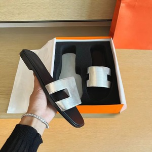 Premium Luxury Genuine Leather Open-toe Wear-resistant Breathable Sandals Summer Beach Shoes Women's Casual <b>Slippers</b> - Product Image 2
