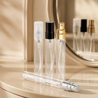 Flacon vaporisateur de parfum miniature portable en verre 5 ml, flacons d'échantillons cosmétiques transparents avec atomiseur à fine brume – Vente chaude