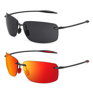 Logo Custom Men Women Driving Mirror Shades Outdoor <strong>Sport</strong> Fishing Sun Glasses UV400 TR90 Rimless <strong>Polarized</strong> <strong>Sports</strong> <strong>Sunglasses</strong> - Product Image 2