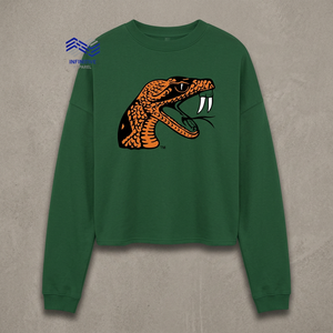 เสื้อสเวตเชิ้ตผู้หญิง FAMU Florida A&M University ลายพิมพ์ด้านหน้า ผ้าฝ้าย 100% ระบายอากาศได้ดี - Product Image 3