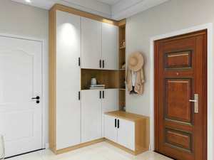 Armoire à chaussures en bois au design moderne contemporain pour la maison, la chambre à coucher, la salle à manger, le salon ou les meubles d'école - Product Image 2