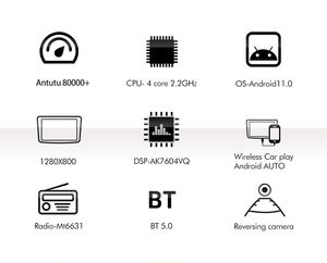 Reproductor de DVD para Auto con Pantalla Carplay 2k, Android 12, Radio, Bluetooth, Pantalla IPS, <span class=keywords><strong>Caska</strong></span> S60 DSP, 9, 10 y 12.3 Pulgadas, Creta - Product Image 6