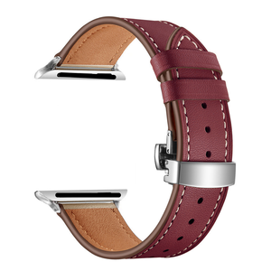 LeYi <span class=keywords><strong>Bracelet</strong></span> de remplacement à boucle en acier <span class=keywords><strong>Bracelet</strong></span> en <span class=keywords><strong>cuir</strong></span> véritable <span class=keywords><strong>Bracelet</strong></span> de montre pour iphone IWatch 8 9 <span class=keywords><strong>45mm</strong></span> 49mm <span class=keywords><strong>Bracelet</strong></span> - Product Image 4