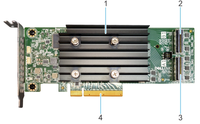 Controlador RAID de Altura Completa PERC H755 H750 H350 H355 PCI-E SAS SATA Nuevo para Dell