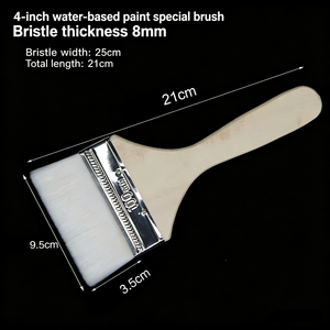 Factory Direct Price Yingdeng Ergonomic Handle Wool Bristle Cleaning <b>Brush</b> Solid Wood Iron Ferrule for Wall/Furniture Painting - Product Image 4