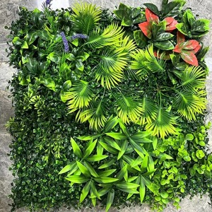 Mur végétal artificiel Dream Castle, 30cm-100cm, fougères en plastique pour décoration maison et mariage - Product Image 1