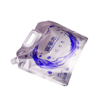 Pochette d'eau riche en hydrogène anti-fuite, personnalisable, en plastique, avec bec verseur