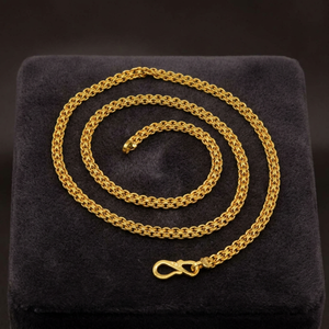 Wholesale 14K 18K 24K Micron Gold Plated Popcorn <b>Chain</b> Necklaces, Modern <b>Chain</b> Design, Popcorn Style <b>Chain</b>, Brass Fashion <b>Chains</b> - Product Image 1