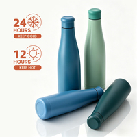 Bouteille d'eau isotherme sous vide en acier inoxydable 304 de 600 ml et 800 ml, forme cola, personnalisable en gros pour marquage d'entreprise